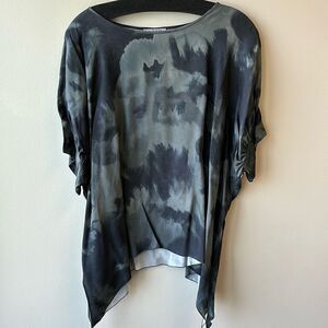 Tutu & Lili blouse tunic XS/S over sized black and grey